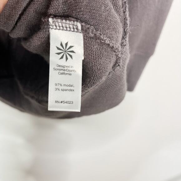 Athleta XSmall Gray Coaster Go To Sweatshirt Cutout Tunic Pullover Modal Stretch - Picture 8 of 12